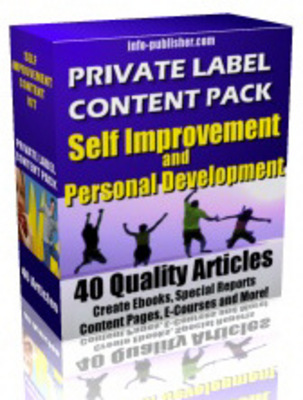 Product picture SELF IMPROVEMENT & PERSONAL DEVELOPMENT  40 Articles