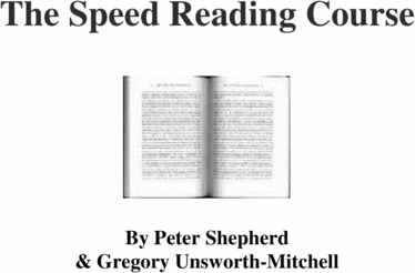 Product picture The Speed Reading Course
